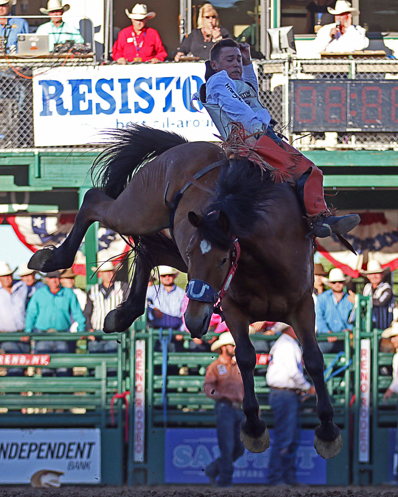 Reno Rodeo Short-Go Winners -- Bareback Riding -- Clayton Biglow